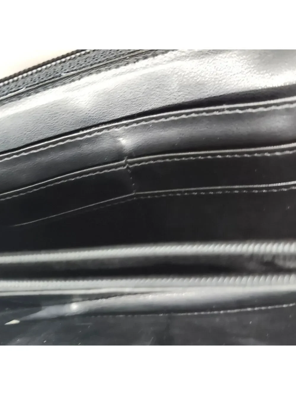 American by Sharif Zip Black‎ Leather Wallet Wristlet So Soft